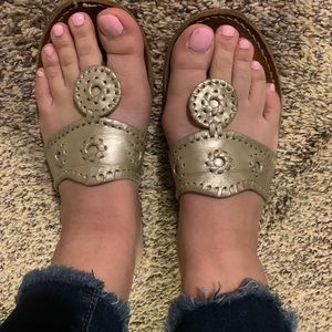 Jack Rogers Platinum Sandals 9.5